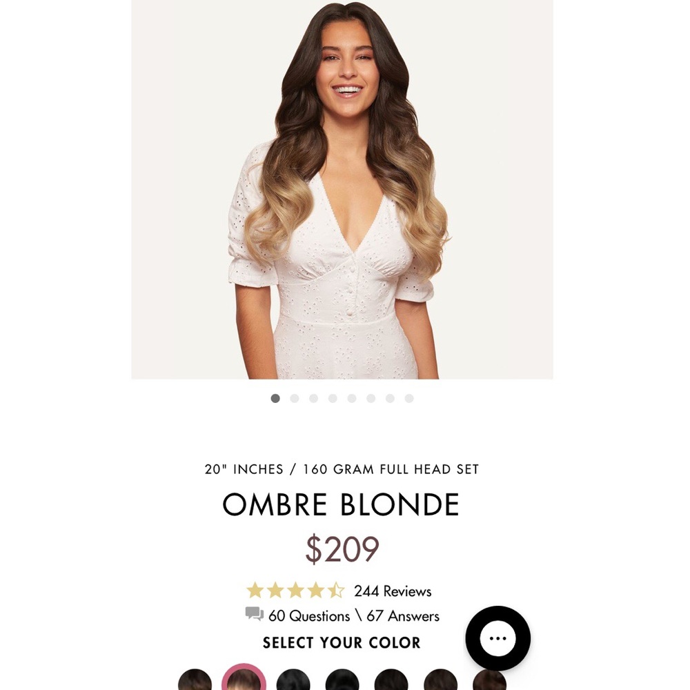 Luxy hair extensions Ombré Blonde